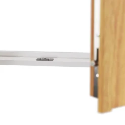 GoodHome Porte fenêtre bois 1 vantail - l.80 x h.205 cm, tirant gauche- Porte-Fenêtre En Bois