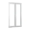 Fral Fermetures Porte fenêtre oscillo-battante double vantaux PVC blanc L 1200mm x H 2150mm ouvrant droit- Fenêtre Pvc