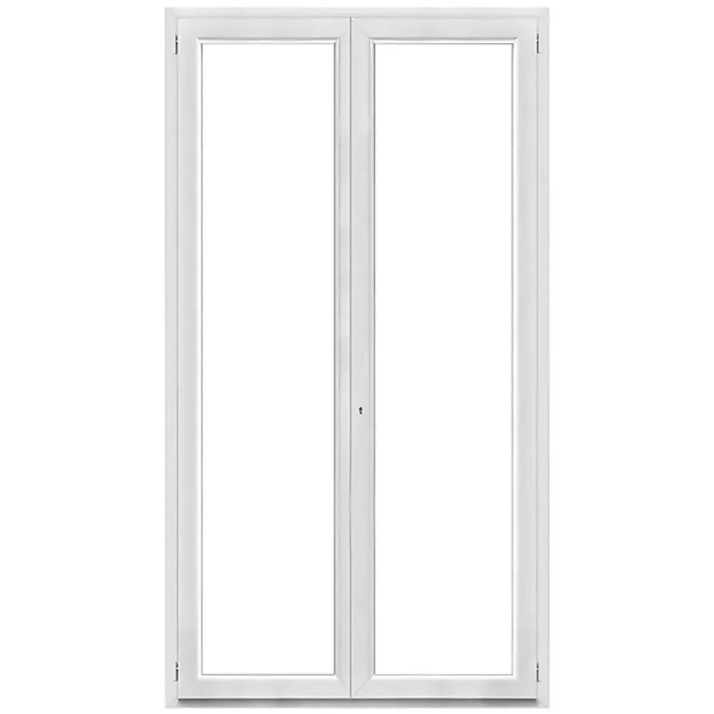 Fral Fermetures Porte fenêtre oscillo-battante double vantaux PVC blanc L 1200mm x H 2150mm ouvrant droit- Fenêtre Pvc