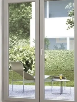Fral Fermetures Porte fenêtre oscillo-battante double vantaux PVC blanc L 1200mm x H 2150mm ouvrant droit- Fenêtre Pvc