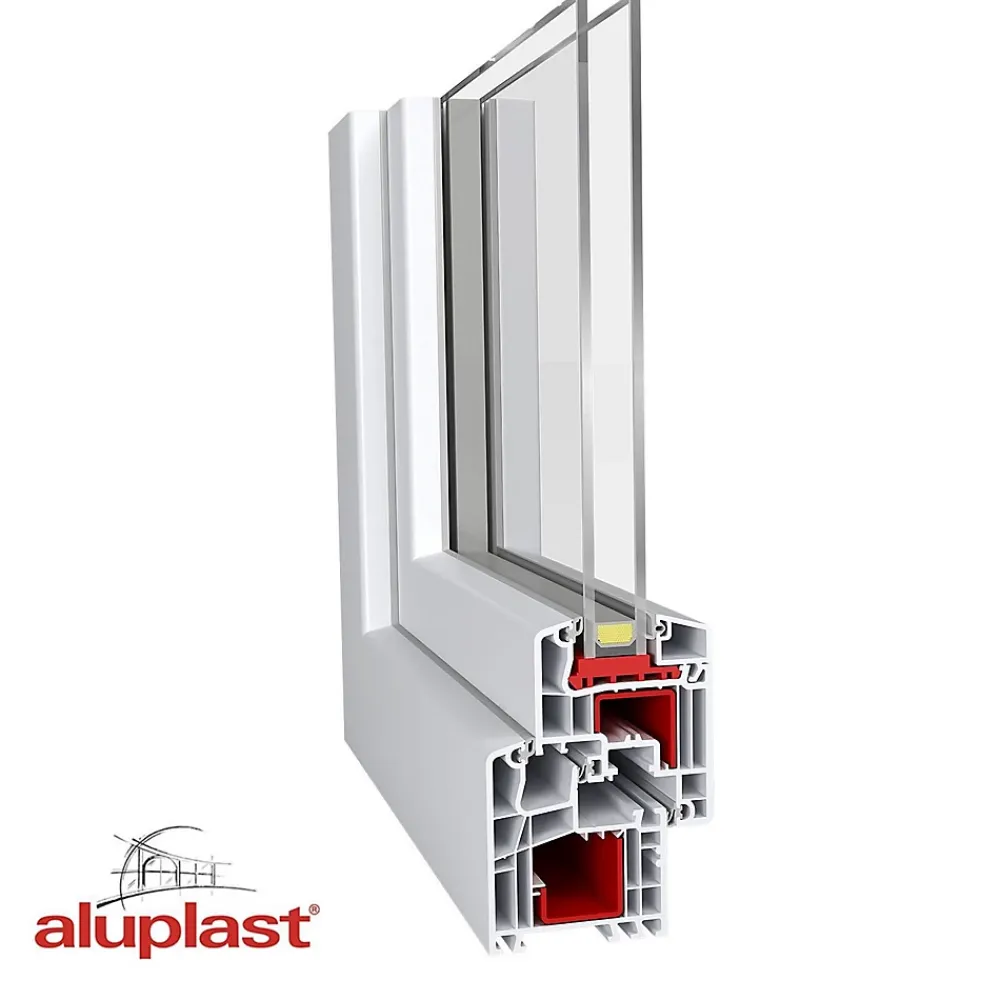 Fral Fermetures Porte fenêtre oscillo-battante double vantaux PVC blanc L 1200mm x H 2150mm ouvrant droit- Fenêtre Pvc