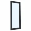 Fral Fermetures Porte fenêtre oscillo-battante PVC anthracite et blanc L 760mm x H 2150mm ouvrant droit- Fenêtre Pvc