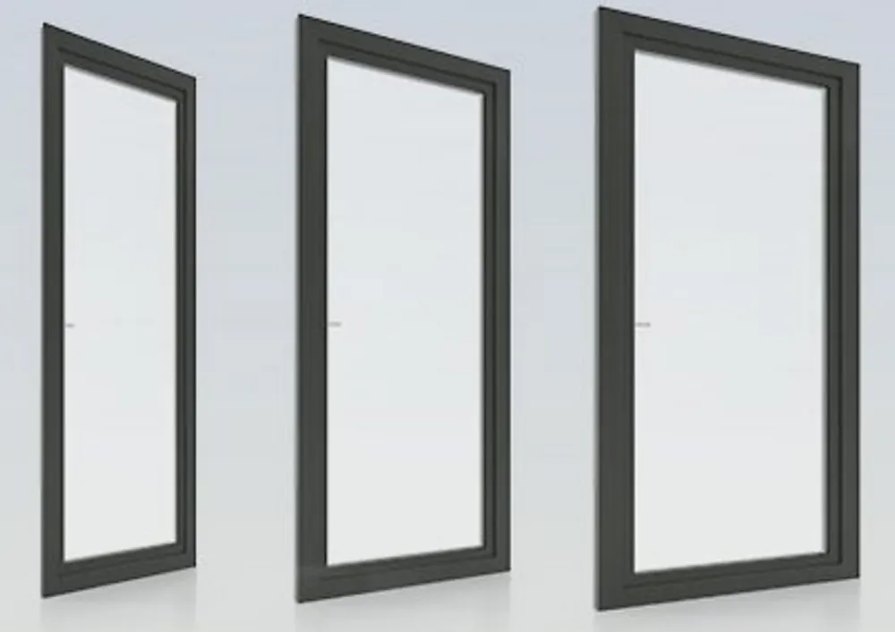 Fral Fermetures Fenêtre Pvc<Porte fenêtre oscillo-battante PVC anthracite L 760mm x H 2150mm ouvrant gauche