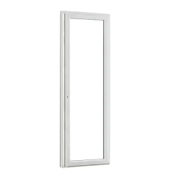 GoodHome Porte-Fenêtre En Pvc<Porte fenêtre PVC 1 vantail tirant blanc - l.80 x h.215 cm, tirant droit