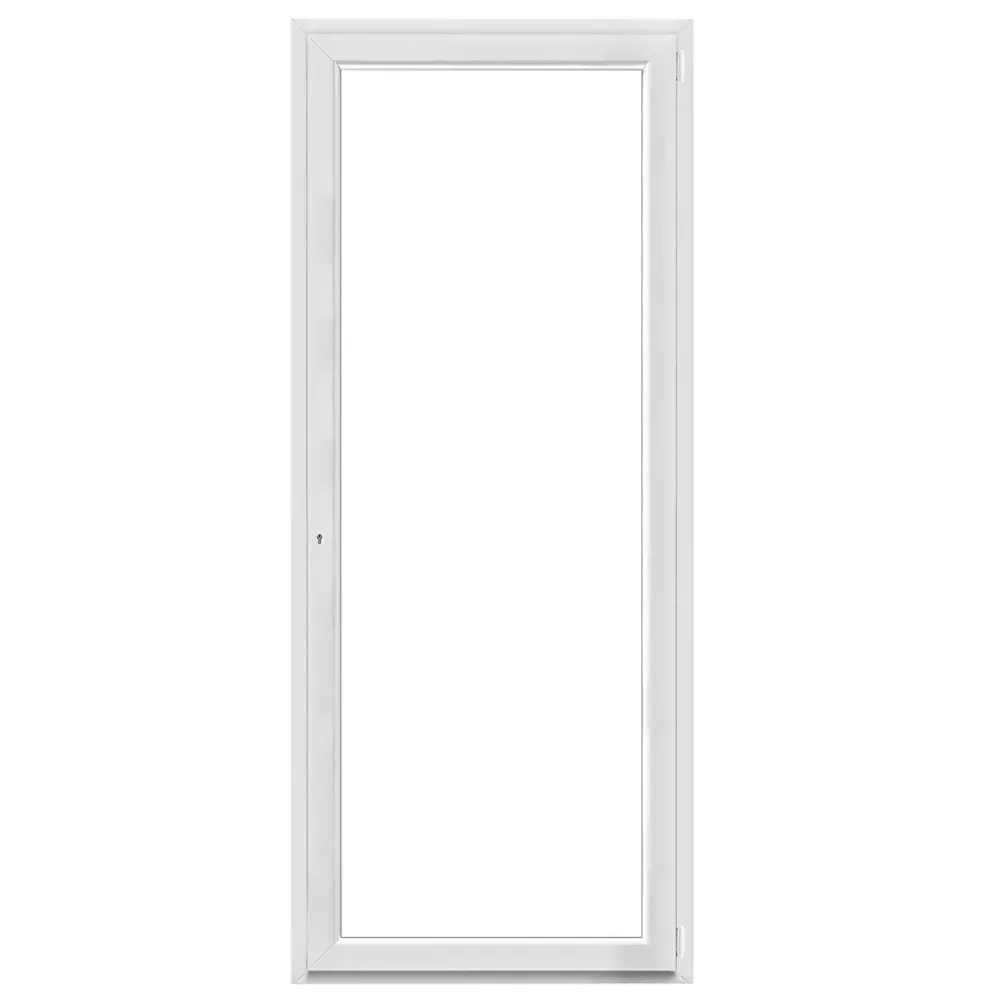 GoodHome Porte-Fenêtre En Pvc<Porte fenêtre PVC 1 vantail tirant blanc - l.80 x h.215 cm, tirant droit