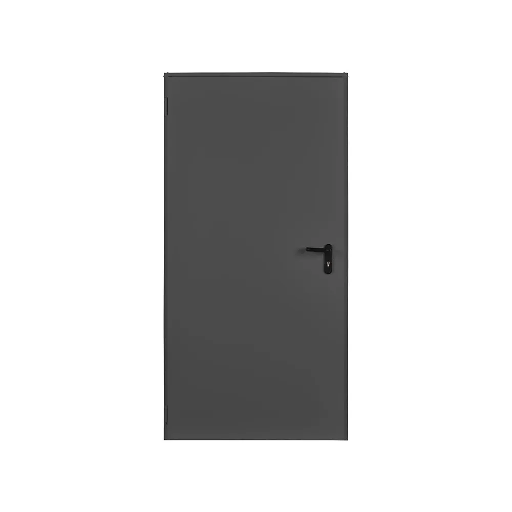 4M Porte De Service<Porte Métallique Industrielle De Service Isolée Réversible L900 H2150 RAL7016 En Applique