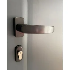 4M Porte Métallique Industrielle De Service Isolée Réversible L1100 H2050 RAL7016 En Applique- Porte De Service