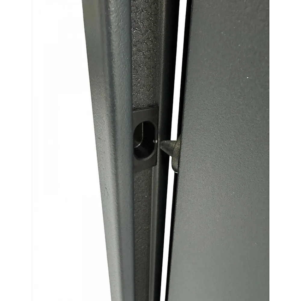4M Porte Métallique Industrielle De Service Isolée Réversible L1100 H2050 RAL7016 En Applique- Porte De Service