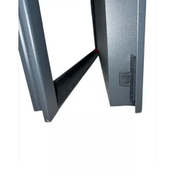 4M Porte De Service<Porte Métallique Industrielle De Service Isolée Réversible L900 H2150 RAL9010 En Applique