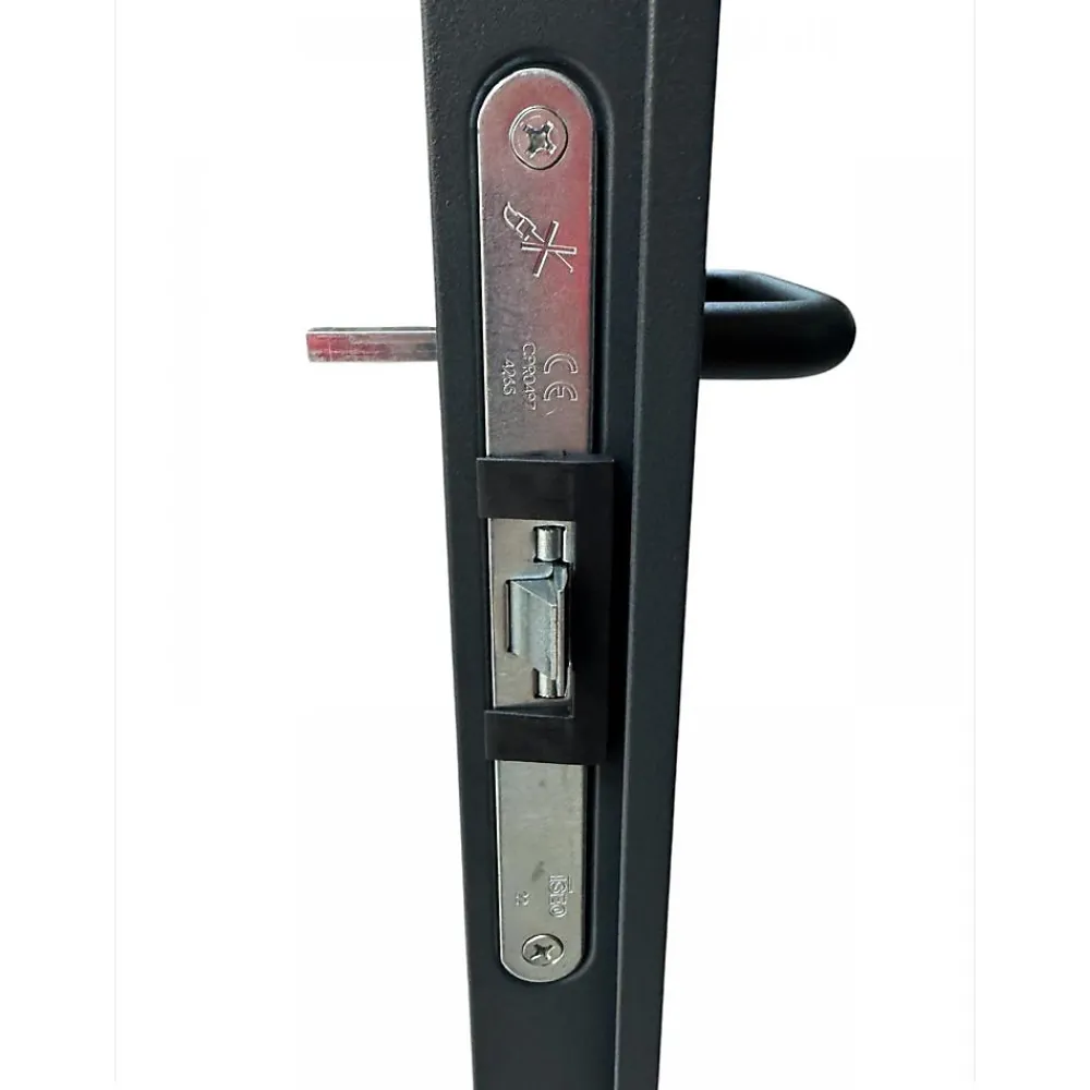4M Porte De Service<Porte Métallique Industrielle De Service Isolée Réversible L900 H2150 RAL9010 En Applique