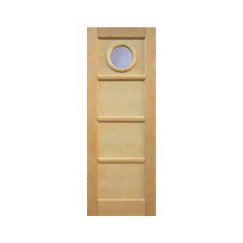 Reivilo Bloc Porte<Porte nue, sans cadre, bois Erable, 83 cm, hublot, rive droite