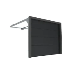 4M Porte De Garage Enroulable<Porte Sectionnelle Manuelle StandardLine Linteau 100mm Lisse Gris Ral 7016 L5000xH2000