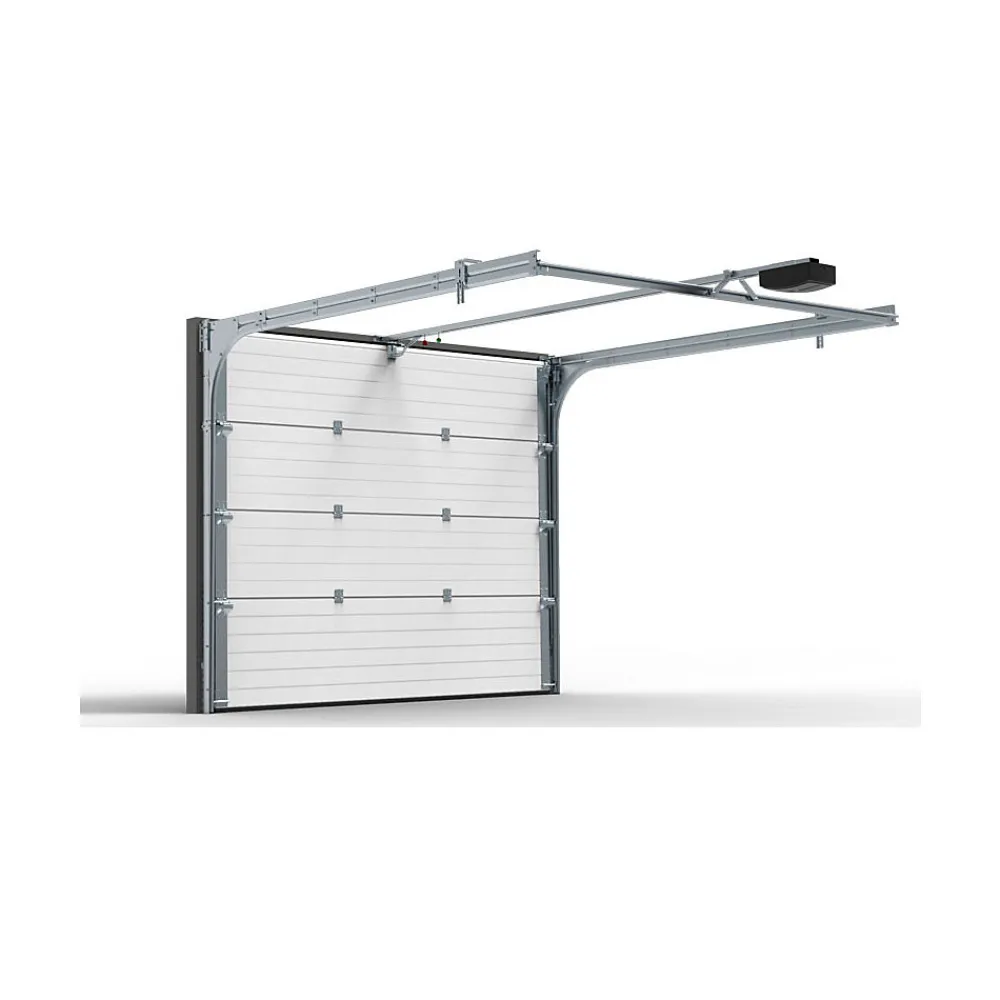 4M Porte De Garage Enroulable<Porte Sectionnelle Motorisée StandardLine Linteau 100mm Lisse Blanc Ral 9016 L2400xH2500