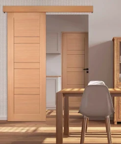 Lynporte Porte Nue<Porte seule 1 Panneau CASSIOPEIA bois chêne européen 2040 x 730