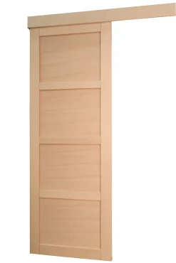 Lynporte Porte Nue<Porte seule 4 Panneaux Nova2 bois hêtre 2040 x 730