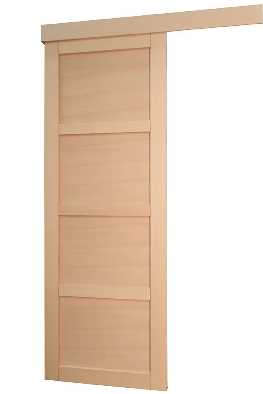 Lynporte Porte Nue<Porte seule 4 Panneaux NOVA2 bois hêtre 2040 x 830