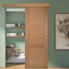 Lynporte Porte seule 3 Panneaux URSA bois chêne européen 2040 x 730- Porte Nue