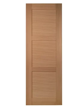 Lynporte Porte seule 3 Panneaux URSA bois chêne européen 2040 x 730- Porte Nue