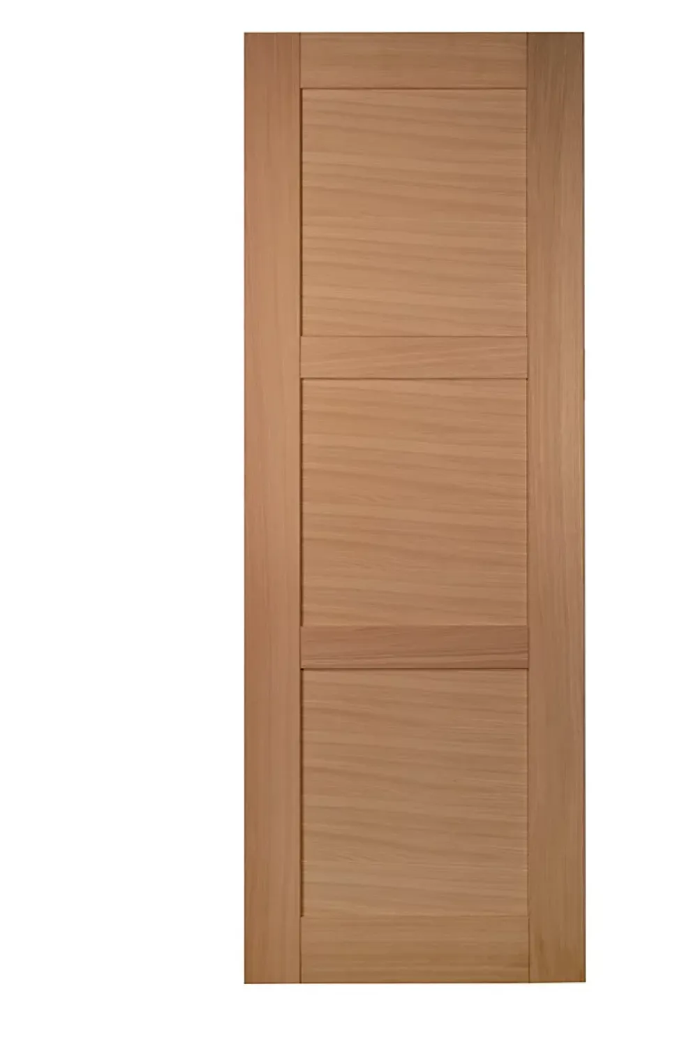 Lynporte Porte seule 3 Panneaux URSA bois chêne européen 2040 x 730- Porte Nue
