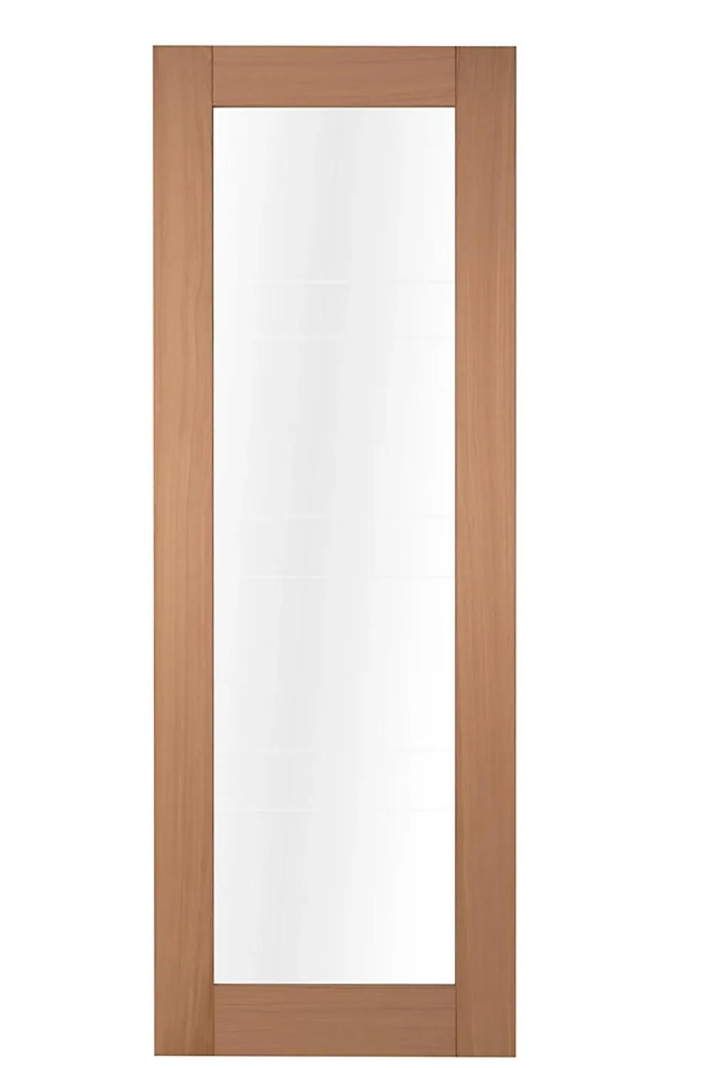 Lynporte Porte seule 1 Vitrage CASSIOPEIA bois chêne européen 2040 x 730- Porte Nue