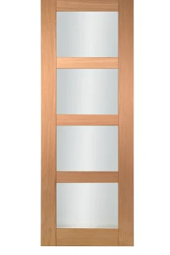 Lynporte Porte Nue<Porte seule 4 Vitrages CETUS bois chêne européen 2040 x 830