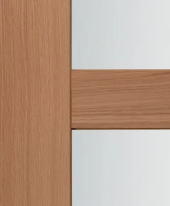 Lynporte Porte Nue<Porte seule 4 Vitrages CETUS bois chêne européen 2040 x 830
