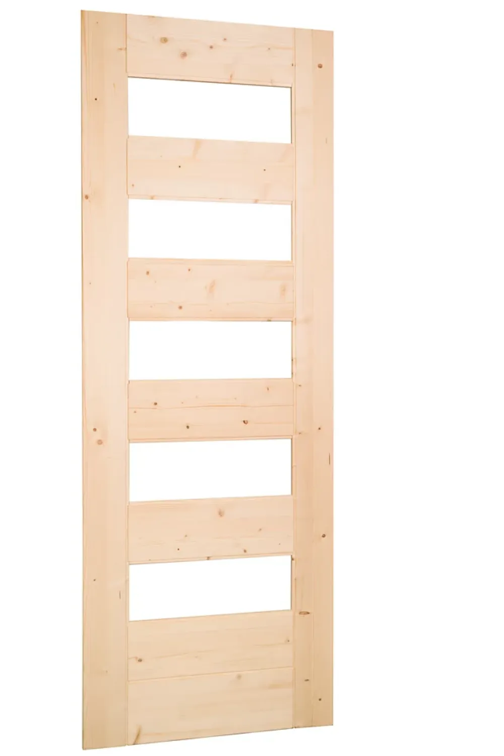 Lynporte Porte Nue<Porte seule 5 Vitrages HORIZON bois épicéa 2040 x 830