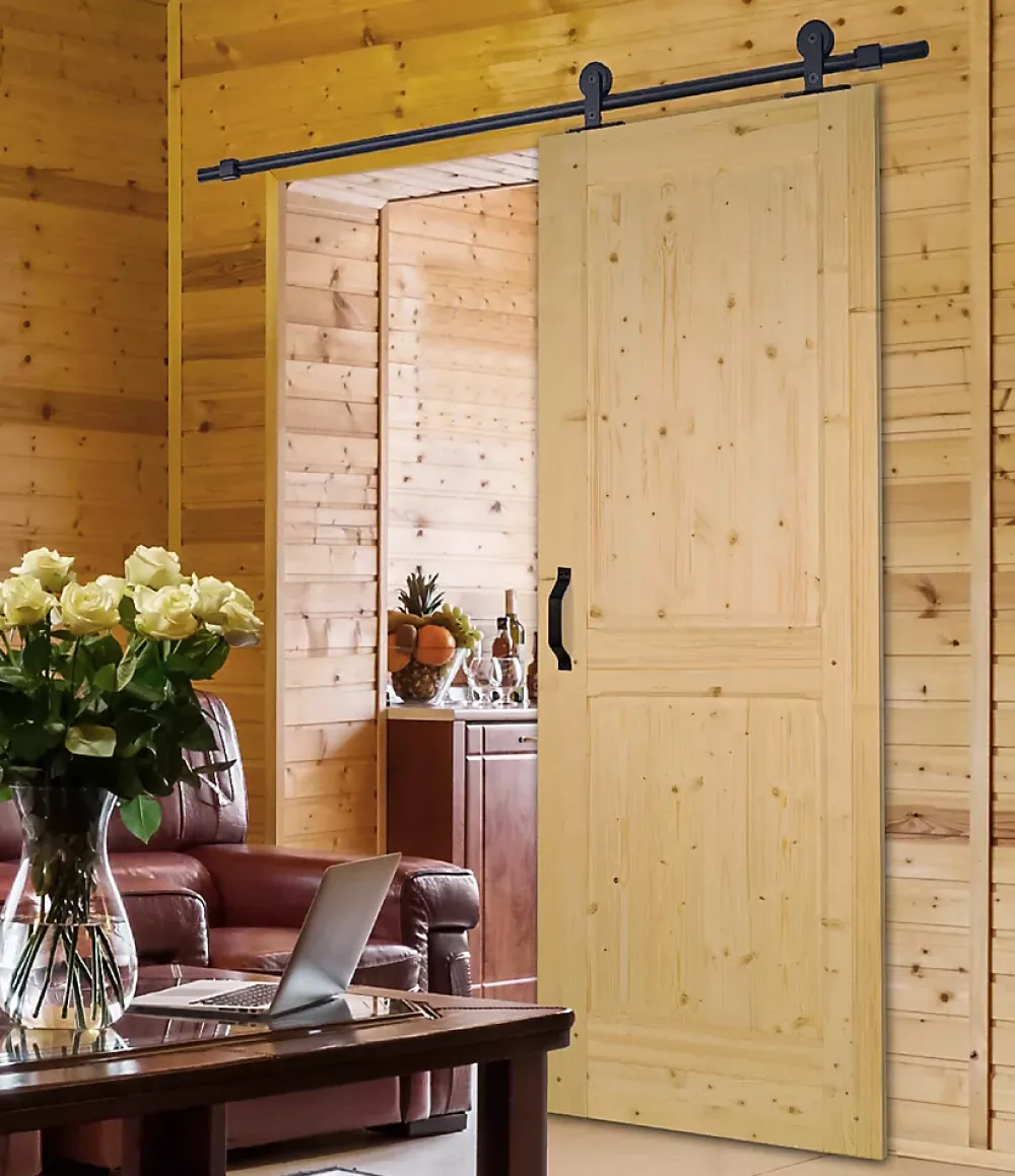 Lynporte Porte seule bois épicéa ANDROMEDA 2 panneaux 830- Porte Nue