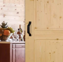 Lynporte Porte seule bois épicéa ANDROMEDA 2 panneaux 830- Porte Nue