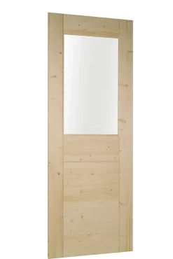 Lynporte Porte Nue<Porte seule bois épicéa HORIZON 1 vitrage 730