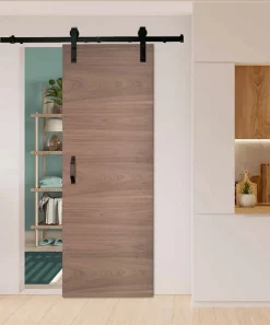 Lynporte Porte seule isoplane INDUS bois noyer 2040 x 830- Porte Nue