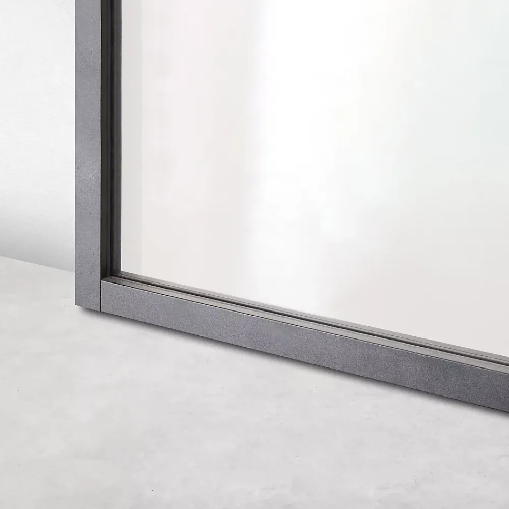 Porte Nue<Porte seule Loft 4 carreaux vitrés transparents, coloris noir mat H.204 x l.83cm