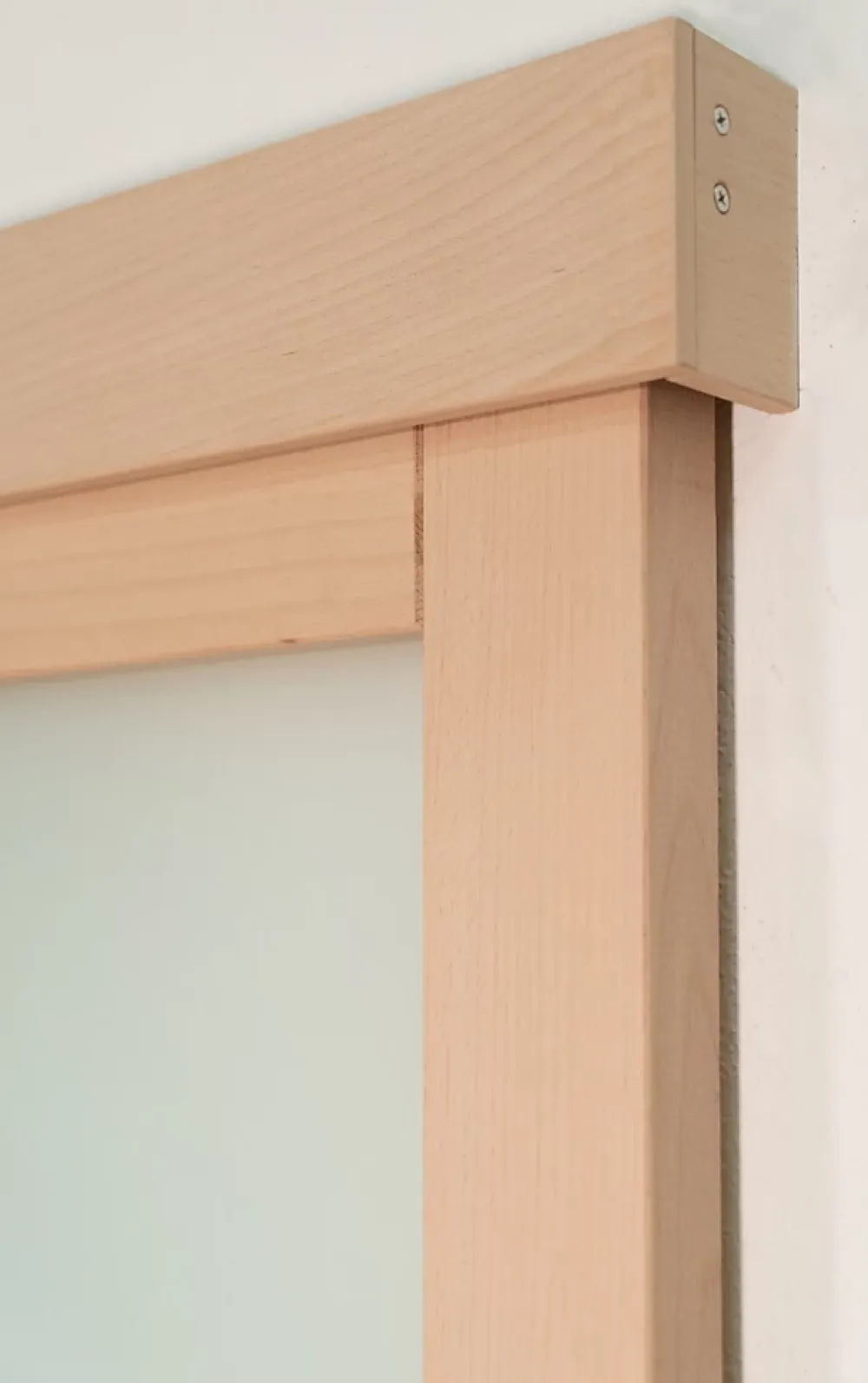 Lynporte Porte seule NOVA2 4 Vitrages bois hêtre 2040 x 630- Porte Nue