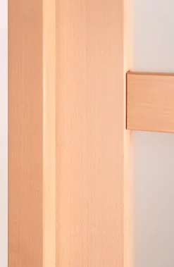 Lynporte Porte seule NOVA2 4 Vitrages bois hêtre 2040 x 830- Porte Nue