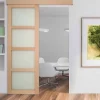 Lynporte Porte Nue<Porte seule NOVA2 4 Vitrages bois hêtre 2040 x 730