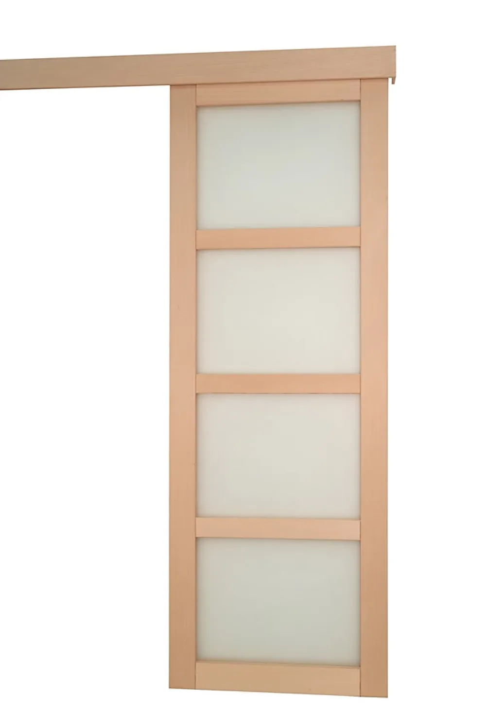 Lynporte Porte Nue<Porte seule NOVA2 4 Vitrages bois hêtre 2040 x 730