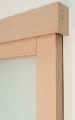 Lynporte Porte Nue<Porte seule NOVA2 4 Vitrages bois hêtre 2040 x 730
