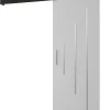 Abiks Meble Porte Coulissante<Portes coulissantes Salwador Y 90x204 cm (Blanc / Noir / Argent)