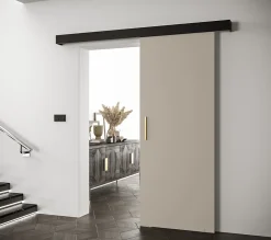 Abiks Meble Portes coulissantes Salwador I 70x204 cm (Cachemire / Noir / Or)- Porte Coulissante