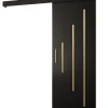 Abiks Meble Porte Coulissante<Portes coulissantes Salwador Y 80x204 cm (Noir / Noir / Or)