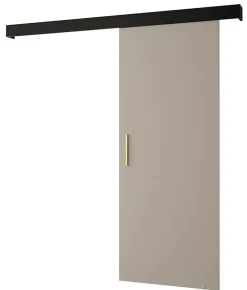 Abiks Meble Portes coulissantes Salwador I 80x204 cm (Cachemire / Noir / Or)- Porte Coulissante