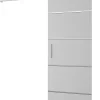 Abiks Meble Portes coulissantes Salwador IV 90x204 cm (Blanc / Blanc / Argent)- Porte Coulissante