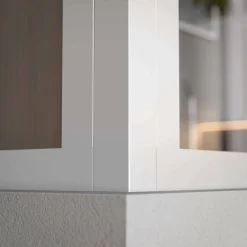 Mon Marché Déco Poteau d'Angle - Verrière en Kit - Blanc- Verrière