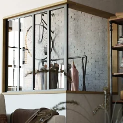 Mon Marché Déco Poteau d'Angle - Verrière en Kit - Blanc- Verrière