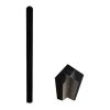 Vente-unique Verrière<Poteau d'angle pour verrière atelier en aluminium thermolaqué 130 cm noir - BAYVIEW
