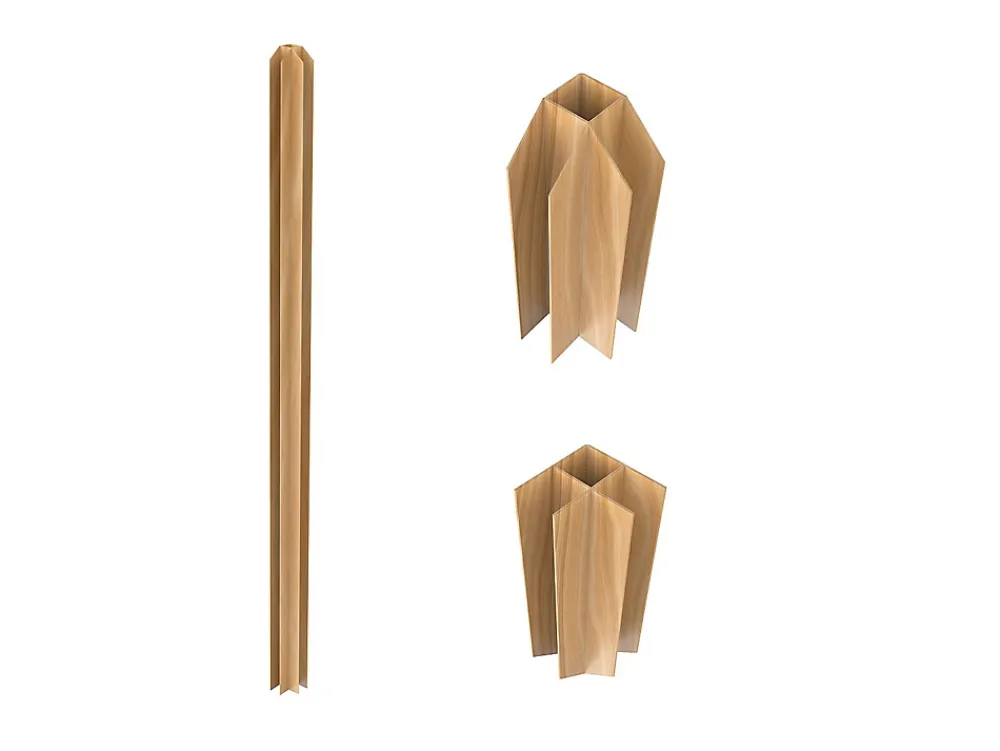 Vente-unique Verrière<Poteau d'angle pour verrière atelier en aluminium thermolaqué 130 cm naturel clair - BAYVIEW