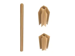 Vente-unique Verrière<Poteau d'angle pour verrière atelier en aluminium thermolaqué 130 cm naturel clair - BAYVIEW