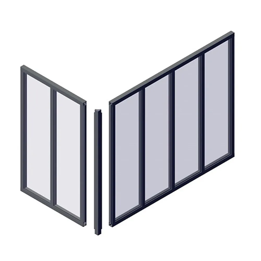 Optimum Poteau d'angle pour verrière d'intérieur- Verrière