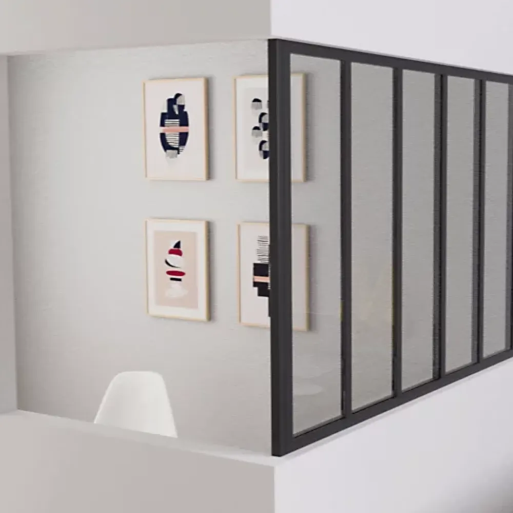 Optimum Poteau d'angle pour verrière d'intérieur- Verrière