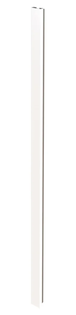 Verrière<Poteau de terminaison en alumium coloris blanc thermolaqué H.108cm